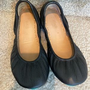 Tieks black and teal